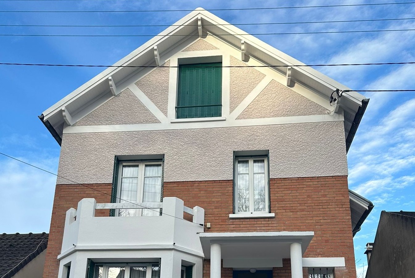 Ravalement peinture — chantier ATRED à Chaville